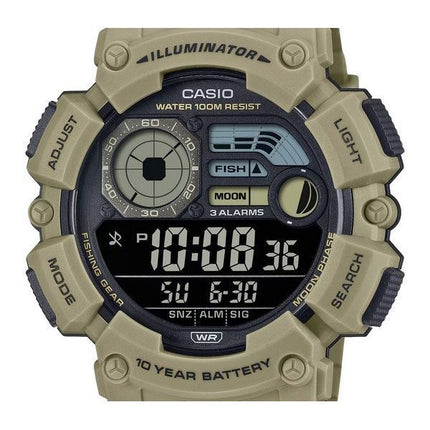 Reloj Casio Digital con correa de resina de cuarzo WS-1500H-5BV 100M para hombre