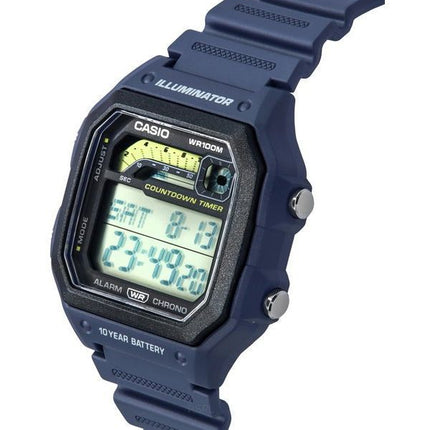 Casio Standard Digital Blue Resin Strap Cuarzo WS-1600H-2A 100M Reloj para hombre