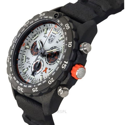 Reloj de buceo Luminox Bear Grylls Survival Master con correa de caucho y esfera plateada de cuarzo XB.3748 300M para hombre