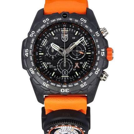 Luminox Bear Grylls Survival Master Series Cronógrafo Esfera negra Cuarzo Diver's XB.3749 300M Reloj para hombre con brújula