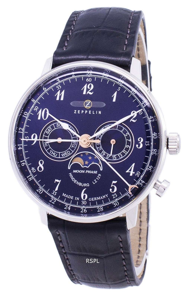 Reloj para hombre Zeppelin Series LZ 129 Hindenburg Germany Made 7036-3 70363