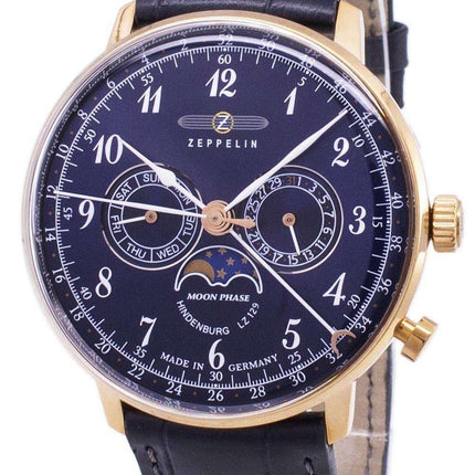 Serie de Zeppelin LZ 129 Hindenburg Alemania hizo 7038-3 70383 Watch de Men