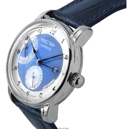 Reloj Zeppelin Friedrichshafen con correa de piel y esfera azul, automático, 85903, para hombre