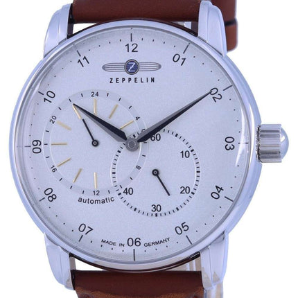 Zeppelin New Captain&#39,s Line Leather Strap Automatic 8662-1 86621 Reloj para hombre