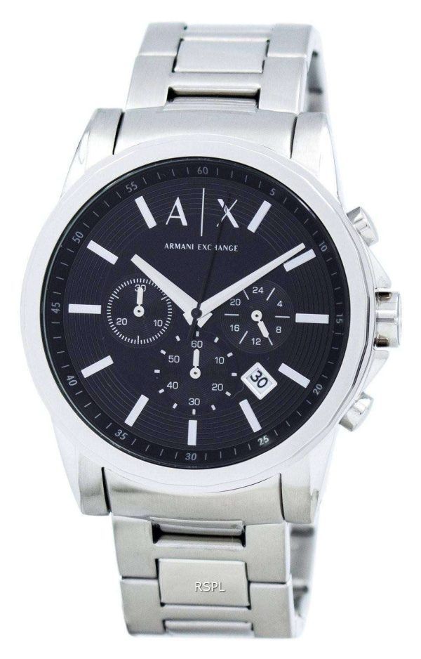 Armani Exchange cronógrafo negro Dial AX2084 reloj de hombres