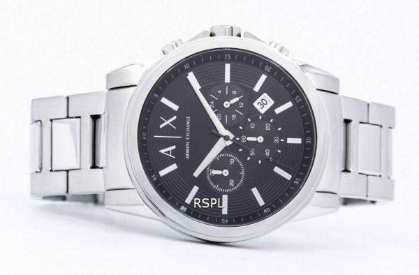 Armani Exchange cronógrafo negro Dial AX2084 reloj de hombres