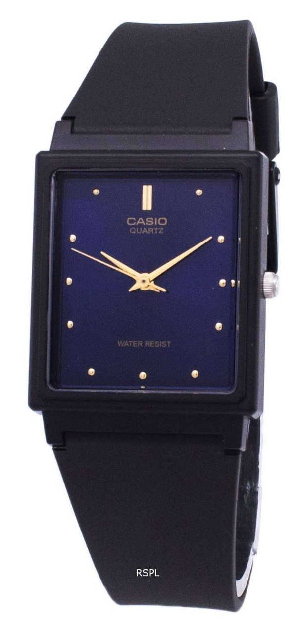 Reloj Casio clásico cuarzo analógico Dial Azul Rectangular MQ-38-2ADF MQ-38-2A de los hombres