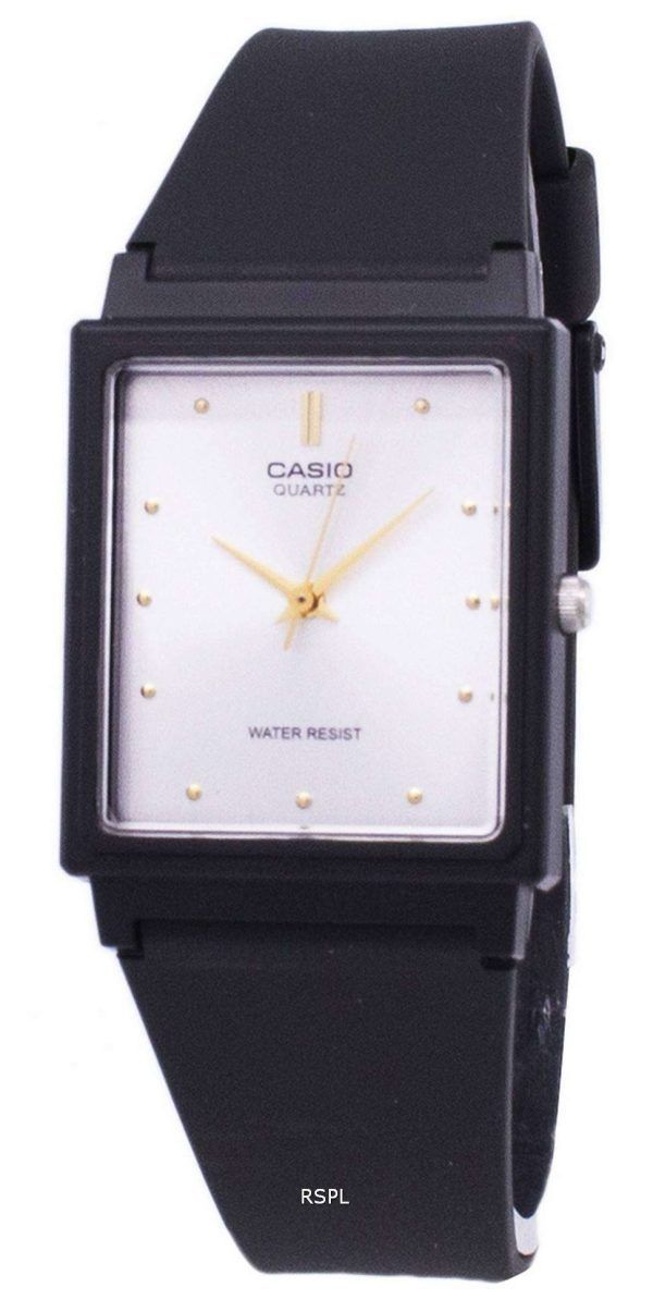 Reloj Casio clásico cuarzo analógico Dial blanco Rectangular MQ-38-7ADF MQ-38-7A hombre