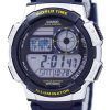 Casio Illuminator hora mundial alarma AE-1000W-2AV AE1000W-2AV reloj de caballero