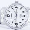 Citizen cuarzo blanco dial BI1050-81B reloj de caballero