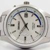 Seiko Kinetic Silver dial 100M SKA717 SKA717P1 SKA717P reloj de caballero