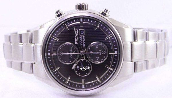 Seiko solar Titanium Chronograph SSC367 SSC367P1 SSC367P reloj de caballero