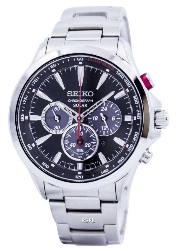 Seiko solar Chronograph taquímetro SSC493 SSC493P1 SSC493P reloj de caballero