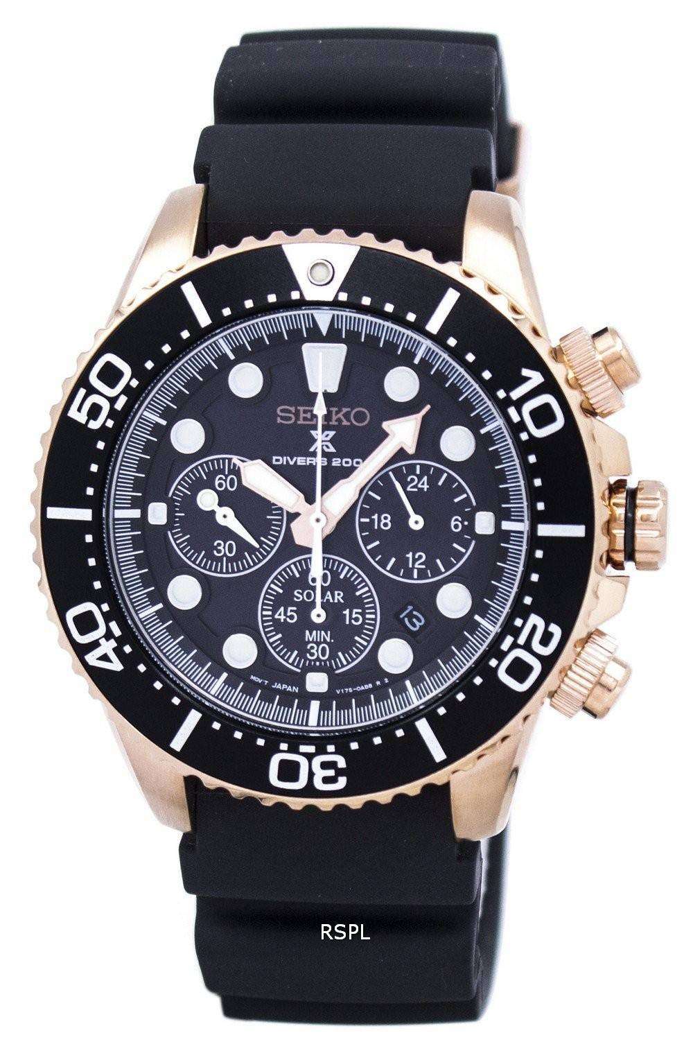 Reloj Seiko Prospex Diver',s Solar Chronograph SSC618 SSC618P1 SSC618P ...