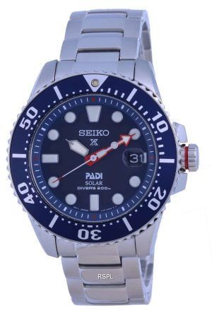 Seiko Prospex Padi Special Edition Blue Dial Solar Diver&#39,s SNE549 SNE549P1 SNE549P 200M Reloj para hombre