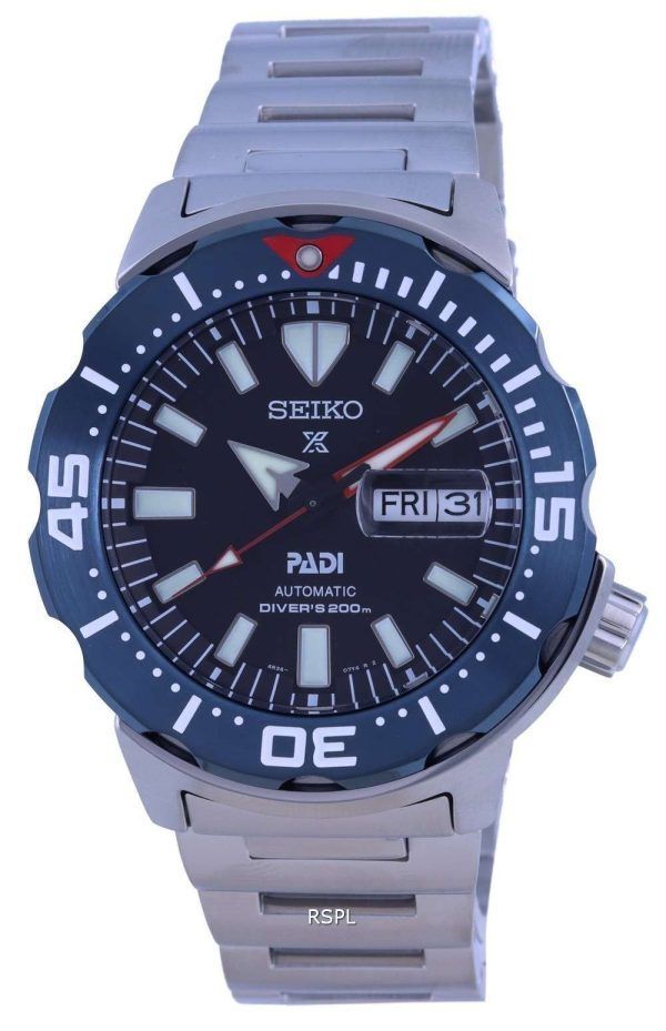 Reloj para hombre Seiko Prospex Monster Padi Special Edition SRPE27 SRPE27K1 SRPE27K 200M de buzo automático