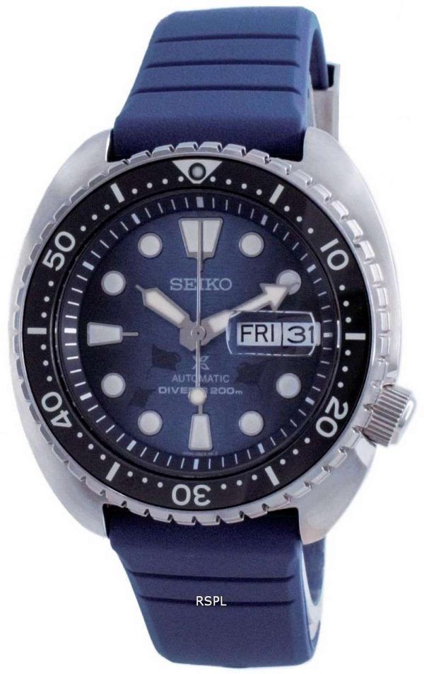 Seiko Prospex Save The Ocean King Turtle Automatic Diver&#39,s SRPF77 SRPF77K1 SRPF77K 200M Reloj para hombre