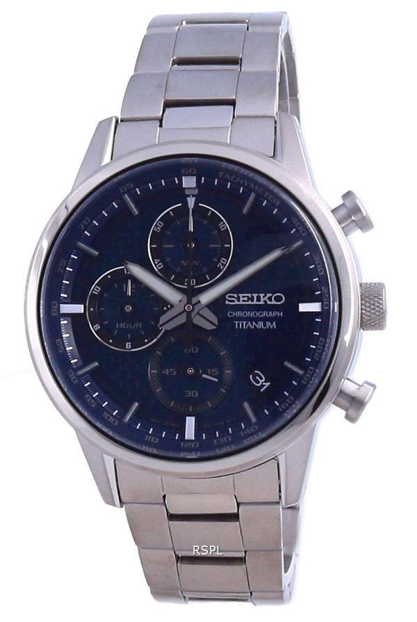 Seiko Discover More Titanium Chronograph Quartz SSB387 SSB387P1 SSB387P 100M Reloj para hombre