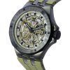 Edox Delfin Mecano Green Skeleton Dial Automatic Diver's 85303357GNCAVVONB 200M Reloj para hombre