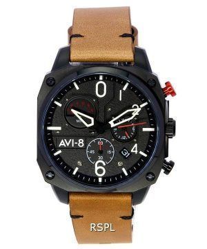 AVI-8 Hawker Hunter Charcoal Ember Brown Cronógrafo retrógrado Cuarzo AV-4052-02 Reloj para hombre