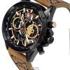 AVI-8 Hawker Harrier II Metador Cronógrafo Esqueleto Esfera negra Cuarzo AV-4065-03 Reloj para hombre