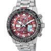 Citizen Promaster Skyhawk Calendario perpetuo Esfera roja Eco-Drive Diver's JY8086-89X 200M Reloj para hombre