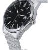 Reloj Casio analógico de acero inoxidable con esfera negra de cuarzo MTP-VD03D-1A MTPVD03D-1 para hombre