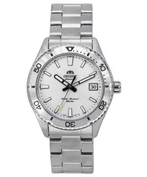 Reloj para hombre Orient Sports Mako de acero inoxidable con esfera blanca y automático RA-AC0Q03S10B 200M