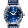 Ratio Skysurfer Pilot Blue Sunray Dial Cuero Automático RTS302 200M Reloj para hombre