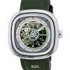 Sevenfriday T-Series Green-T Skeleton Dial Automático T1/06 SF-T1-06 Watch de Men es