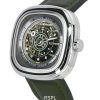 Sevenfriday T-Series Green-T Skeleton Dial Automático T1/06 SF-T1-06 Watch de Men es