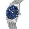 Reloj para mujer Skagen Grenen Lille con energí­a solar, pulsera de malla de acero inoxidable, esfera azul SKW3080