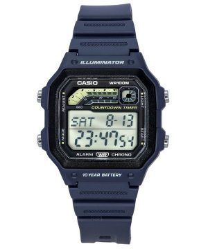 Casio Standard Digital Blue Resin Strap Cuarzo WS-1600H-2A 100M Reloj para hombre