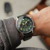 AVI-8 Hawker Hurricane Carey Dual Time Merville Green Dial Cuarzo AV-4088-02 Reloj para hombre