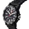 Luminox Leatherback SEA Turtle Correa de poliuretano gigante Esfera negra Cuarzo XS.0321.L 100M Reloj para hombre