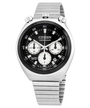 Reloj Citizen Cronógrafo de acero inoxidable con esfera negra y cuarzo AN3660-81E para hombre