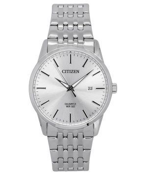 Reloj para hombre Citizen con pulsera de acero inoxidable y esfera plateada de cuarzo BI5000-87A