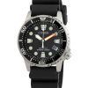 Reloj para hombre Citizen Promaster Dive Eco-Drive con correa de policarbonato y esfera negra Diver',s EO2020-08E 200M