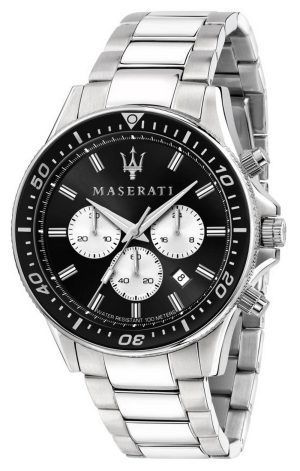 Reloj Maserati Traguardo Hombre Cronógrafo Negro y Dorado R8871612036
