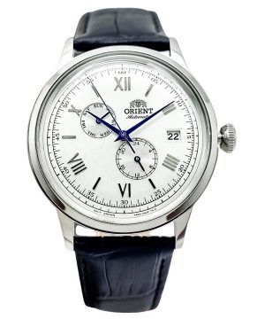 Reloj para hombre Orient Bambino versión 8 clásico con correa de cuero y esfera blanca automático RA-AK0701S10B