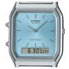 Reloj Casio Vintage analógico digital con esfera azul turquesa y cuarzo AQ-230A-2A1 para mujer