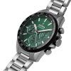 Reloj Festina Timeless Cronógrafo de acero inoxidable con esfera verde y cuarzo F20560-4 100M para hombre