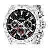 Reloj Festina Chrono Sport de acero inoxidable con esfera negra y cuarzo F20668-4 100M para hombre