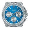 Reloj Casio Enticer analÃ³gico de acero inoxidable con esfera azul hielo y cuarzo MTP-1375D-2A2 para hombre