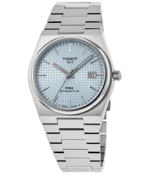 Reloj Tissot PRX T-Classic Powermatic 80 con esfera azul hielo automático T137.407.11.351.00 100M para hombre