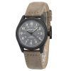 Reloj para hombre Hamilton Khaki Field con correa de cuero de titanio y esfera gris automático H70215880 100M