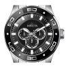 Reloj para hombre Invicta Pro Diver Scuba GMT de acero inoxidable con esfera negra y cuarzo 45756 100M