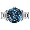 Reloj para hombre Invicta Pro Diver Scuba GMT de acero inoxidable con esfera azul y cuarzo 45757 100M
