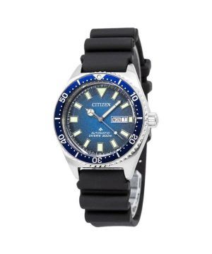 Reloj para hombre Citizen Promaster con correa de caucho y esfera azul automático Diver&#39,s NY0129-07L 200M