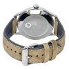 Reloj para hombre Orient Bambino versión 4 clásico con correa de cuero de ante y esfera azul automático RA-AC0P03L10B